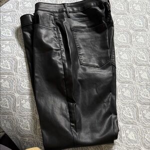 WHBM coated Black Jeans- Women's 12